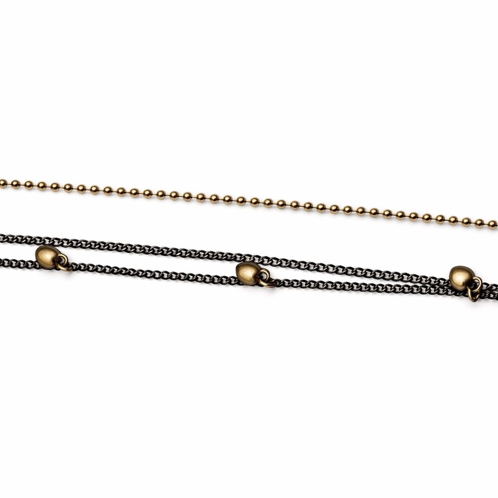 Betsey Johnson Black Pearl Sheep Locket Pendant Gold and Silver Charm Necklace - Picture 5 of 6